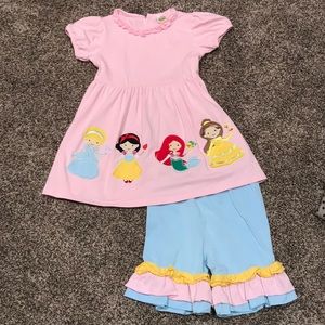 Girls 2pc Set. Smocked Blessings size 6